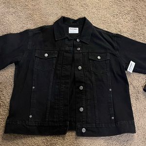 NWT Old Navy Black Denim Jacket